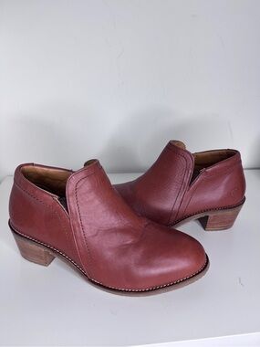 Xena Leather Ankle Booties in Cognac Brown - Gravity Safety Shoes